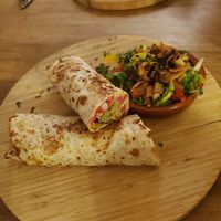 Falafel wrap at Naranj in Marrakech