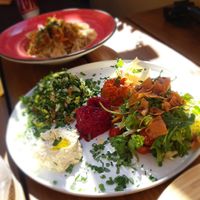 Traditional salads at Naranj in Marrakech