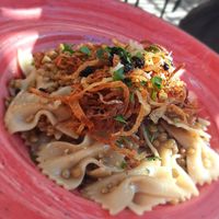 Pasta with lentils at Naranj in Marrakech