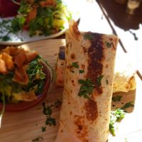 Falafel sandwich at Naranj in Marrakech