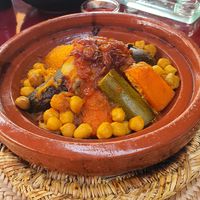 Vegetarian cuscus at Terrasse Des Epices in Marrakech