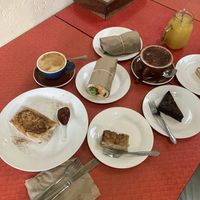 Curry Wrap, Salat Wraps and Cake  at DP1 Cafe in Greymouth