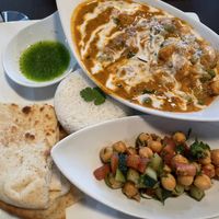 Vegetable korma with coconut milk   at Cilantro Indian Cafe in Cary