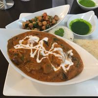 Eggplant Curry and Cilantro   at Cilantro Indian Cafe in Cary