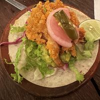 Mushroom taco - altered to vegan   at The Mexican in Town in 