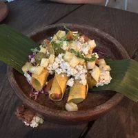 Vegan floutas   at The Mexican in Town in 