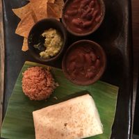 Burrito on 2 for 1 Monday’s with extra beans instead of cream corn  at The Mexican in Town in 