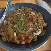 Strogonoff de seitan at Hokkaido in Portalegre