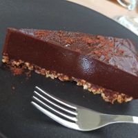 Tarta de chocolate con base de avena at Hokkaido in Portalegre