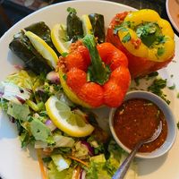 Stuffed peppers  at Tahini in Dundee