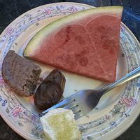 Vegan dessert   at Tahini in Dundee