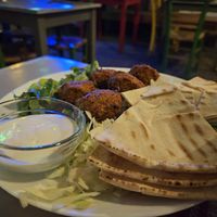 Falafel (it was okay) at Avli Tou Petrou in Athens