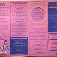 Menu back at Moak Pancakes - City Center in Amsterdam