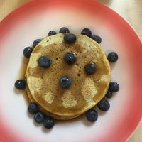 Blueberry pancake at Moak Pancakes - City Center in Amsterdam