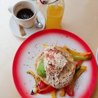 Savoury pancake 💚 at Moak Pancakes - City Center in Amsterdam