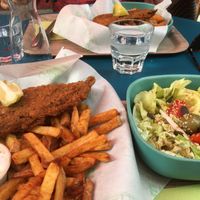 Tofish’n’Chips und ein kleiner Salat   at L'Ethiquete in Nantes