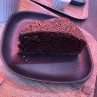 Chocolate cake at L'Ethiquete in Nantes
