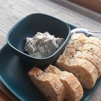 Cashew cheese at L'Ethiquete in Nantes