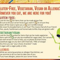 Inside cover of Menu at Squeeze In in Carson City