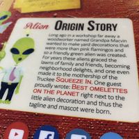 Alien themed place  at Squeeze In in Carson City