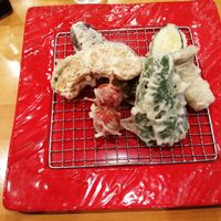 Only veg. Option at Fuji Tempura Idaten in Fujikawaguchiko