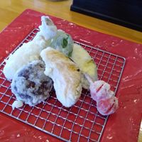 Vegan tempura at Fuji Tempura Idaten in Fujikawaguchiko