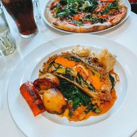 Vegan wellington & vegan pizza  at The Rockpool in Hayle