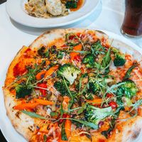 “The vegan” vegan pizza   at The Rockpool in Hayle
