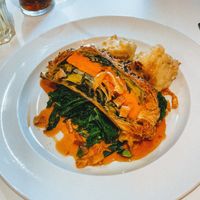 Vegan wellington roast & vegan cauli cheese   at The Rockpool in Hayle