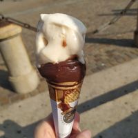 Cono 3 gusti at Gelateria La Romana - Santa Teresa in Turin