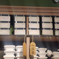 Clearly labeled vegan flavours at Gelateria La Romana - Santa Teresa in Turin