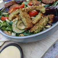 Vegan salad at Jilles in Oostende