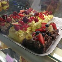 Brownies etc at Tortusz in Budapest