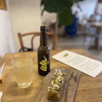 Aubergine terrine starter   at RE Organic in Mallorca