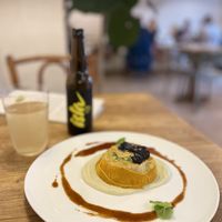Vegetable roulade with truffle   at RE Organic in Mallorca