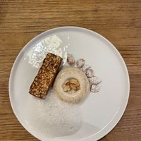 Raw almond panacotta   at RE Organic in Mallorca