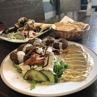 Arabic plates  at Falafel Freunde in Dresden