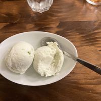 Apple Cider Sorbet  at Three Tuns in Hay-on-wye