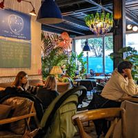 People hanging out at Urban House in Bratislava
