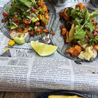 Cauliflower tacos  at Urban House in Bratislava