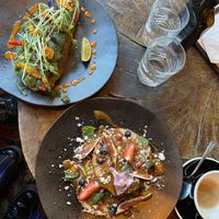 Avocado toast and french toast  at Urban House in Bratislava