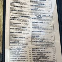 food menu  at Urban House in Bratislava