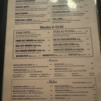 Menu  at Urban House in Bratislava