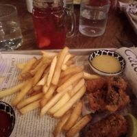 Fish and chips at Urban House in Bratislava