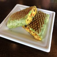 Breakfast burrito - not the right ratio for me    at Queen City Grounds in Charlotte