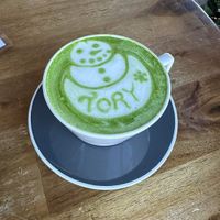 Custom Matcha with Oat milk at Queen City Grounds in Charlotte