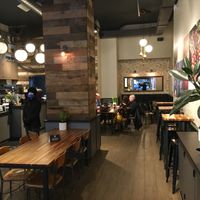 Seating inside at Gregory's Coffee - 40th St in New York City