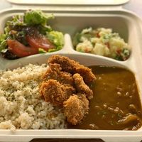 Katsu Curry Bento 🍱 カツカレー弁当🍱 1,200yen From 2,400yen delivery fee is free. (Delivery fee 300yen)  at Queen's Healthy Diner in Nagoya