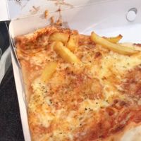 Potato Pizza at Pizza Chris in Thessaloniki