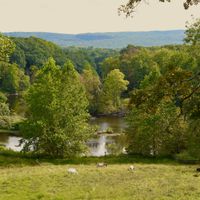 View from the Agnes Room at The Gray Barn in High Falls